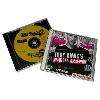 2x PC Spiele Tony Hawks Pro Skater 2 & American Wasteland Skateboard games