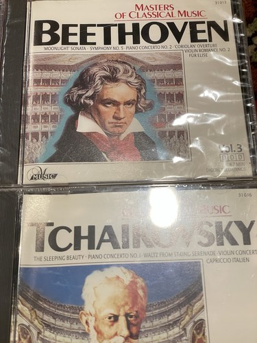10 classical music set CD lot Masters of classical Music Bach Mozart Beethoven - Foto 4 di 13