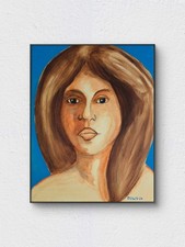 Lita - 11x14 Colorful Acrylic Portrait Painting on Canvas – Artwork Signed