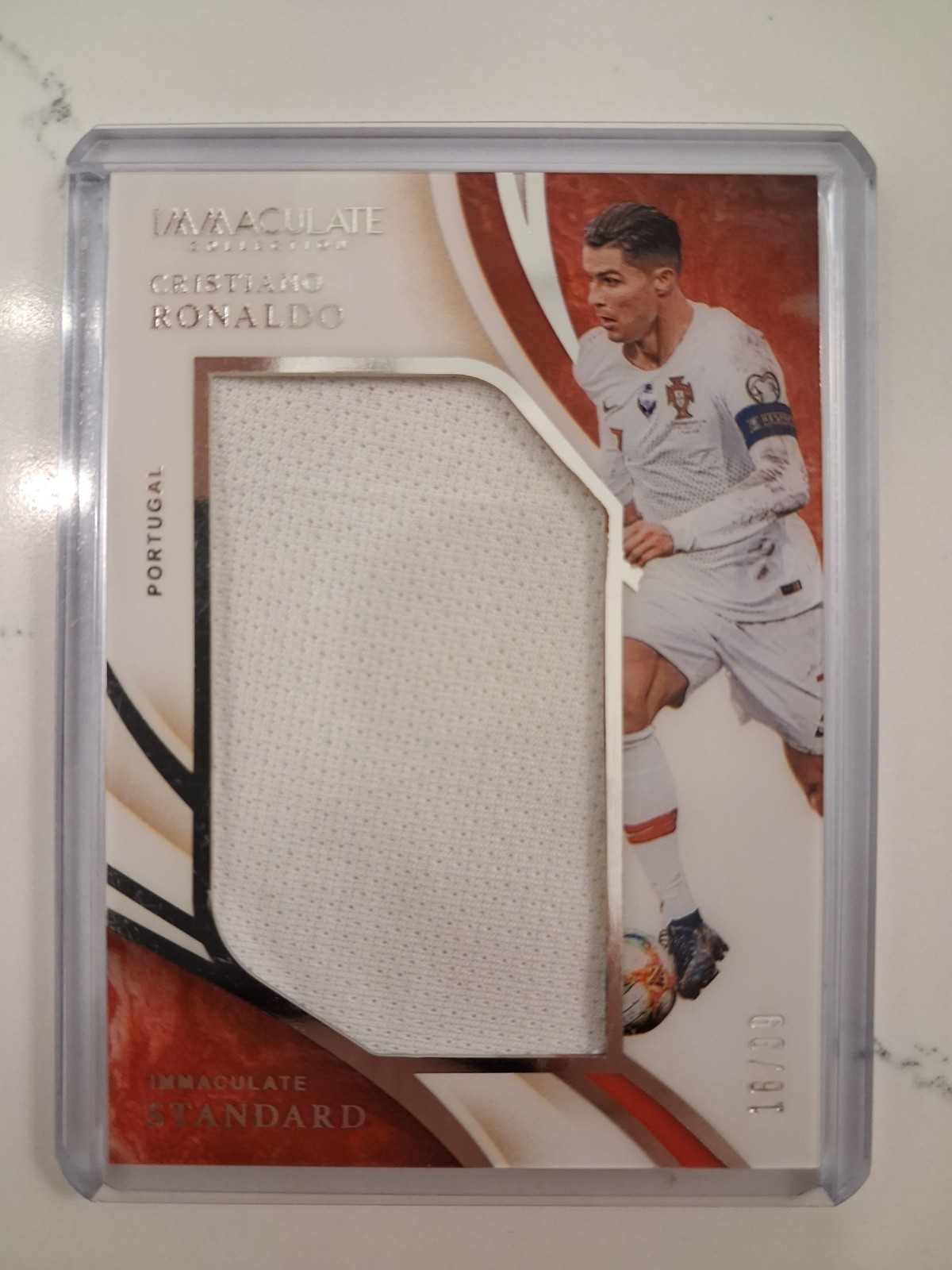 Cristiano Ronaldo 2020 Immaculate Standard Match Worn / Game Used Patch /99 view 7
