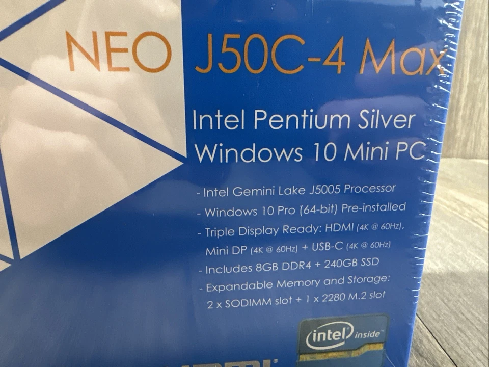 MINIX NEO J50C-4 Max 8GB/240GB Intel Pentium Silver Mini PC with Windows 10 Pro - Image 2 of 4