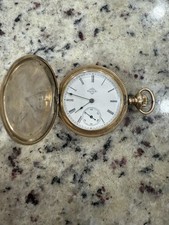 Antique 1910 Elgin Full Hunter Grade 295 Sz 12 15J Pocket Watch