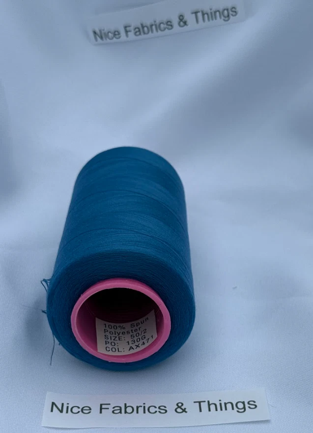 50 Spools - Blue AX471 Multi Purpose Sewing Thread - Image 3 of 3