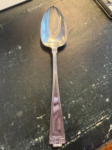 Gorham Etruscan Large Sterling Silver Serving Spoon 8 5/16" Monogram S