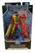 McFarlane DC Multiverse Batman Rainbow Suit Red Platinum NEW