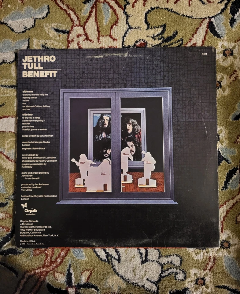 Jethro Tull - Benefit (RS 6400) 1970 1st US Pressing - Reprise Vinyl VG+ - Image 2 of 4