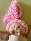 Imitation Cabbage Patch Doll With Pink Hair