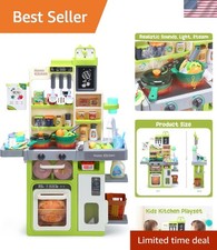Interactive Toddler Kitchen Set with Play Sink Food - Educational Role Play