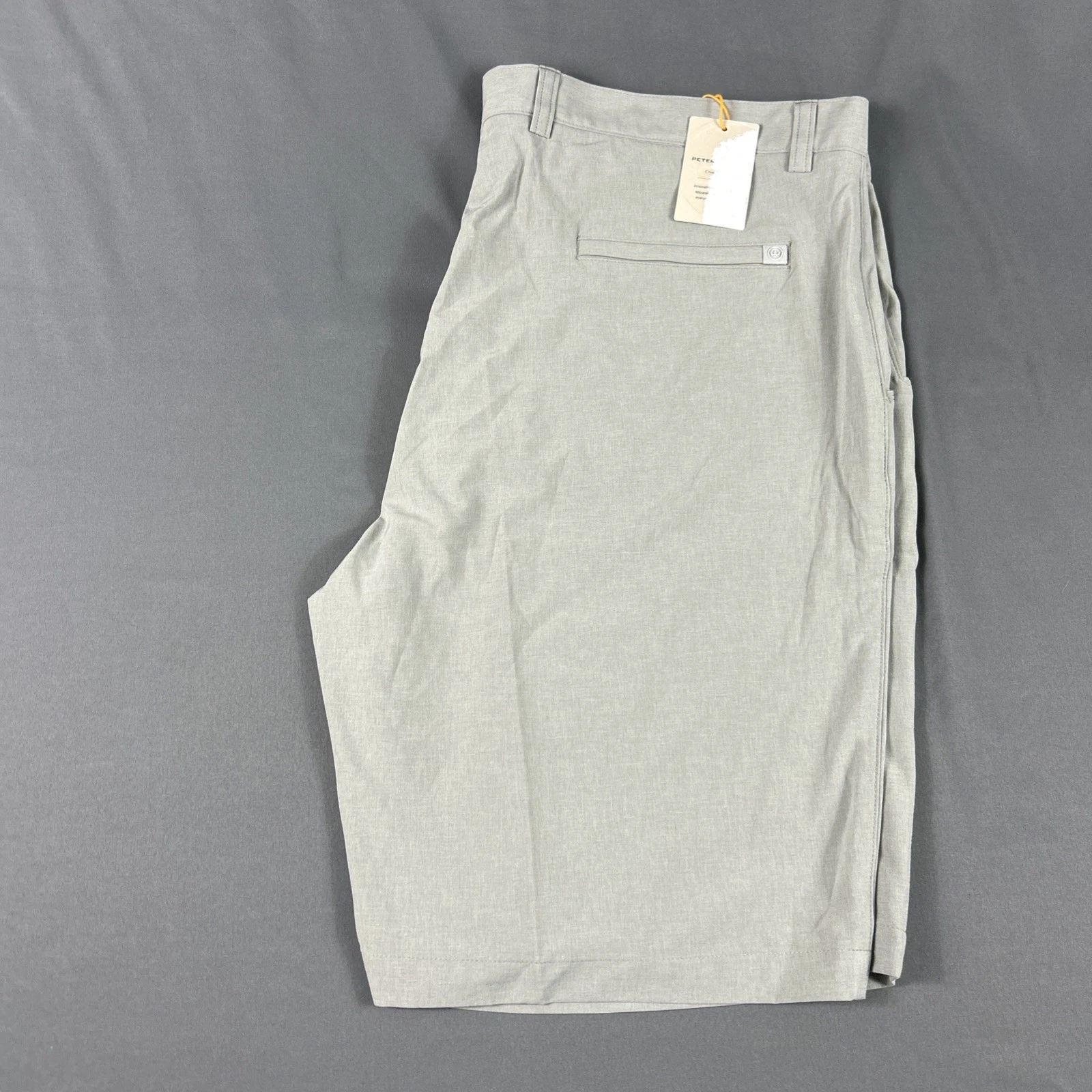 Peter Millar Golf Shorts Crown Sport Shackleford 38 x 10 Gray NWT MSRP $105
