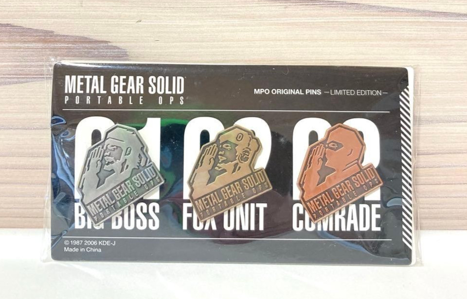 Metal Gear Solid Bonus Pins Strap Metal Gear Peace Walker Soft Collectible