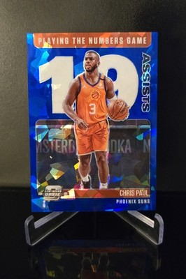 CHRIS PAUL   2020-21 Contenders Optic Playing the Numbers Game Blue Ice Prizm
