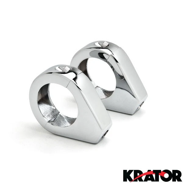 Abrazadera de horquilla de reubicación de señal de giro 39 mm para Harley Davidson Dyna Glide Low Rider Foto 4 de 4