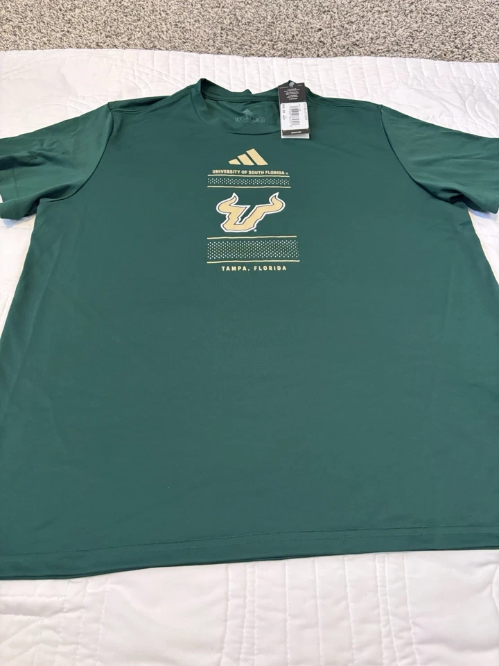 University of South Florida Adidas Men's USF Short Sleeve T-Shirt Size XL NWT - Image 2 of 4