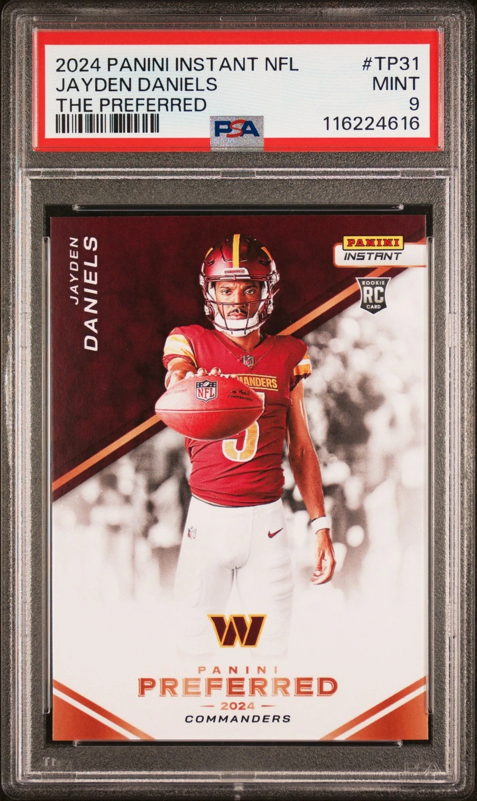 Jayden Daniels Panini Instant NFL the Preferred #TP31 Base