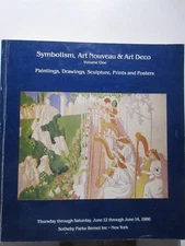 Sotheby's New York Auction Catalog - Symbolism, Art Nouveau Deco June 1980