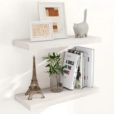 24 Inch Floating Shelves for Wall 9.3 Deep for Home Decor & Storage 24x9.3x1.5