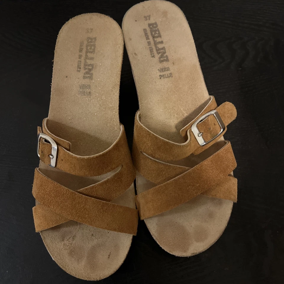 Cuñas Bellini Hechas en Italia Marrón Talla 37/US 7 Foto 4 de 4