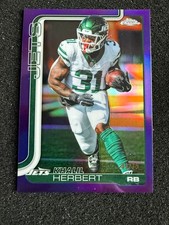 2025 Topps Chrome Football #131 Khalil Herbert True Purple /75