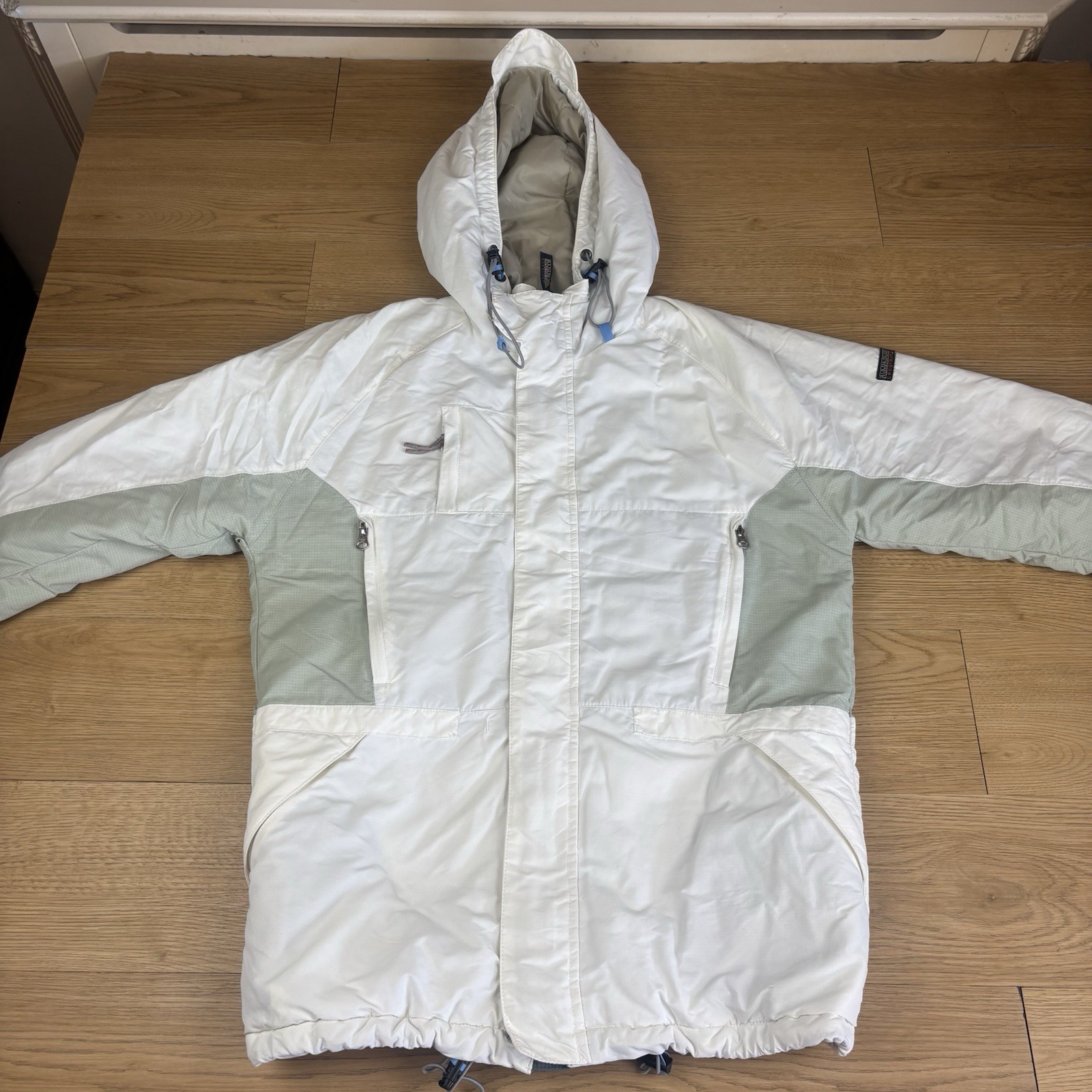 Napapijri, Vintage Napapijri Zip Up Water Repellent & Breathable Jacket Women's M Cream