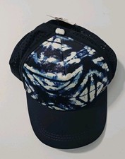 BRAND NEW ROXY Dark Blue White Tye Dye Signat...
