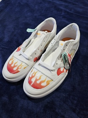 Vans Lowland CC True White Flame Sneakers Skate Shoes Size 7.5 M/9 Women