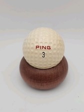 Ping Golf Ball Solid White Karsten IIl Collectors Display Ball Vintage