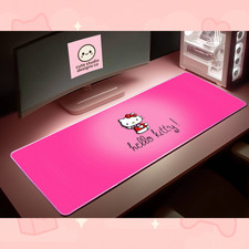 Hello Kitty Mousepad Pink Kawaii Desk Mat Cute Sanrio Gaming Mousepad XL Deskpad