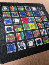 Lot of various scarves, patterned, all different, everyday wear 