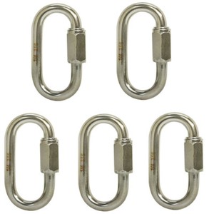 Quick Link Shackle Boat WLL 150 Lbs 5 Pc 1//8 Inch Marine 316 Stainless Steel