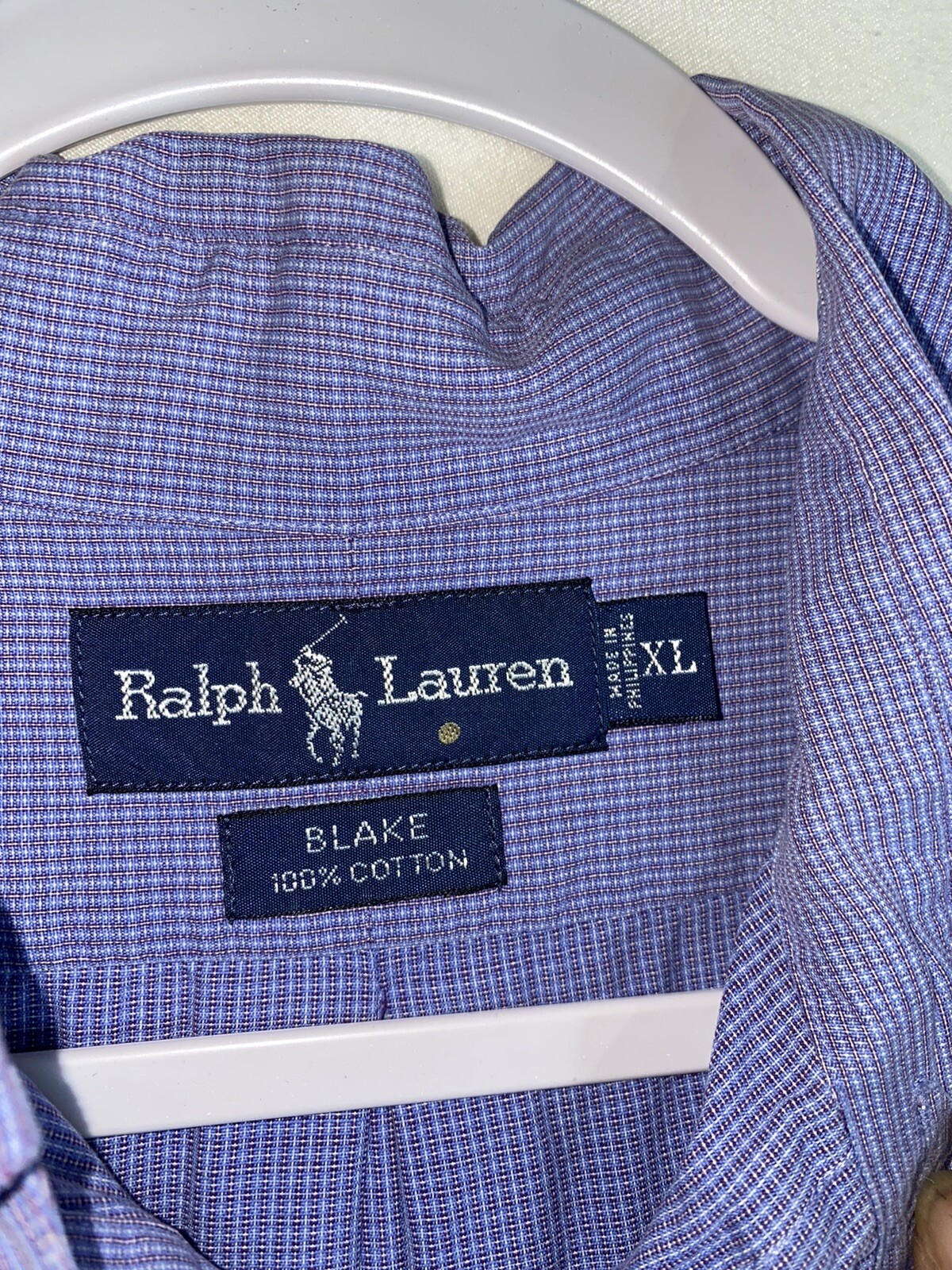 Ralph Lauren Shirt Mens XL Blake Fit Blue Pony Button Casual thumbnail 4