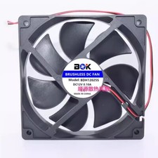 BDK BDH12025S DC12V 0.10A 120x120x25MM 2-Wire Cooling Fan