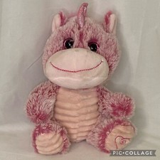 Kellytoy Valentine Unicorn Pink Ribbed Soft Front  Feet Stuffed Plush