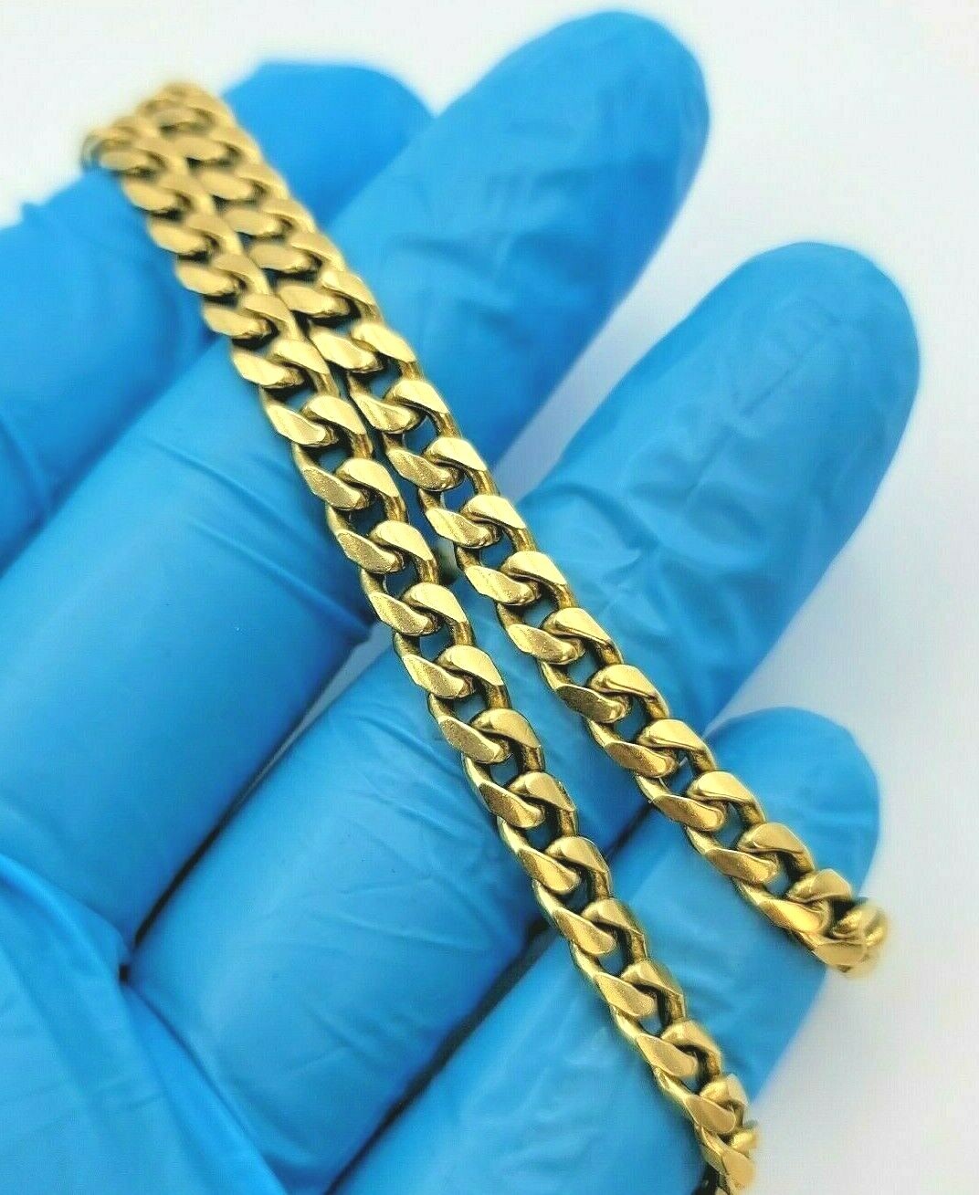 14k Solid Yellow Gold Miami Cuban Curb 