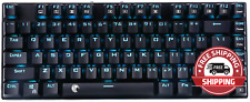 60% Mechanical Gaming Keyboard, E-Yooso Z-88 with Blue Switches, Cyan LED Backli