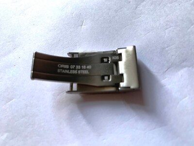 Genuine ORIS 18mm stainless steel clasp buckle for leather band