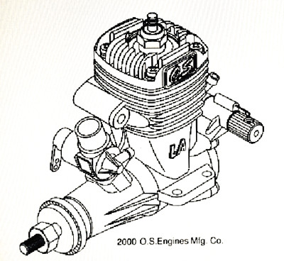 OS MAX 25LA R/C Engine ~ Exploded Views & Part Numbers INFO SHEET  