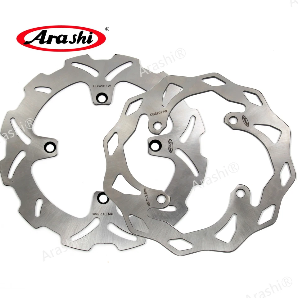 Rotor de disco de freno delantero trasero Arashi para Kawasaki KX125 KX250 2006 2007 2008 Foto 2 de 4