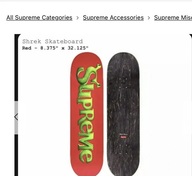 Every supreme skate deals deck
