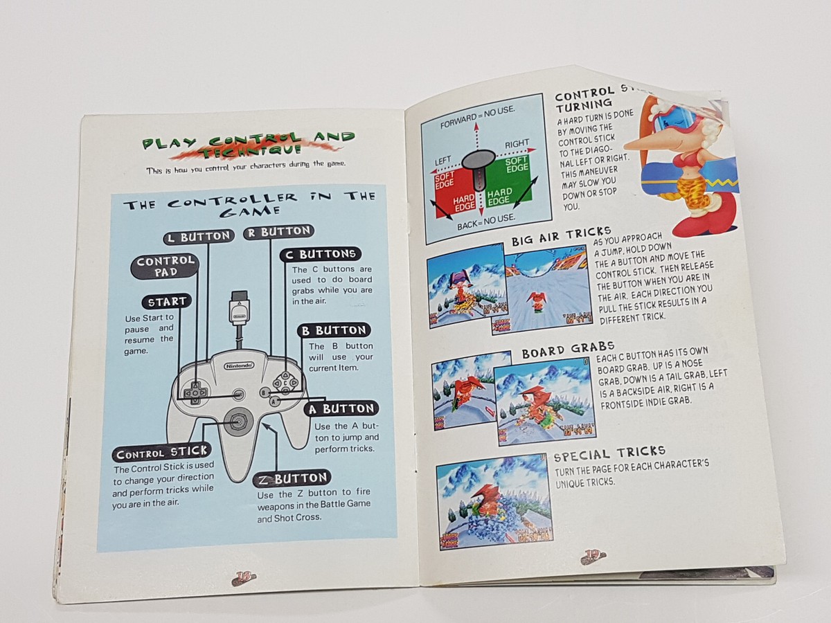 Snowboard Kids N64 Nintendo 64 Authentic Manual Only *wear | eBay