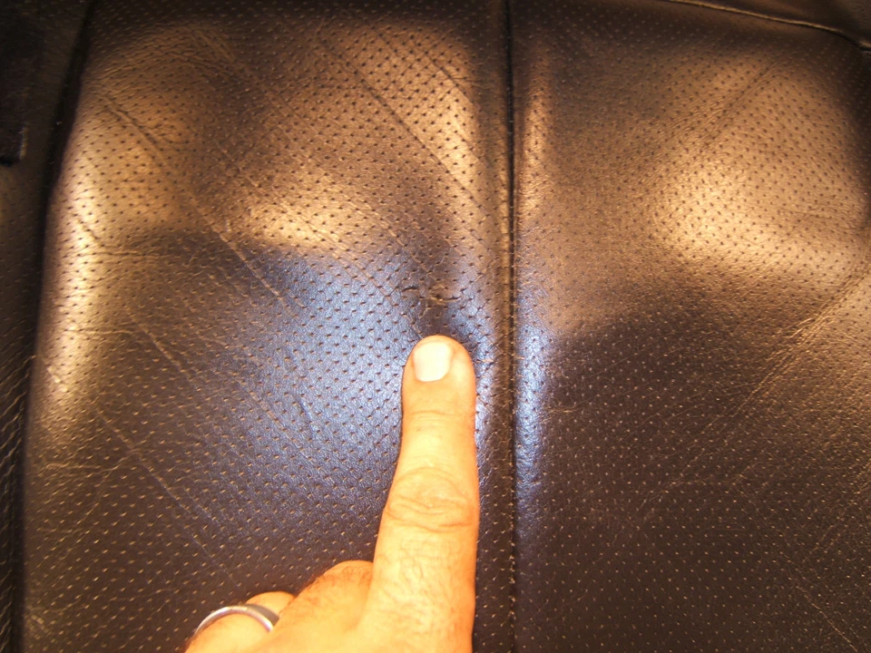 捷豹 2001 XJR 前右通行证座椅皮革黑色 1 靠垫/加热保护套 — 第 4/4 张图片