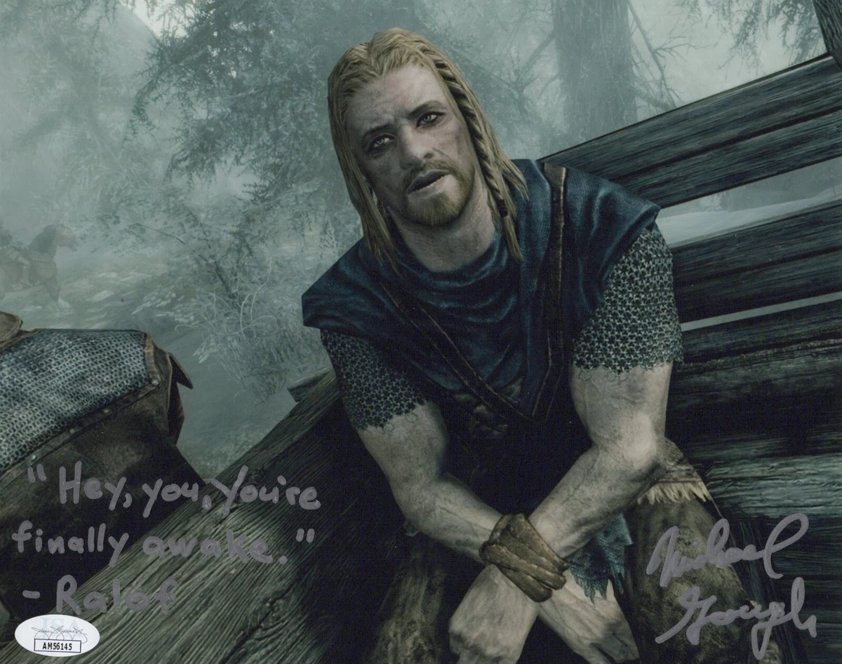 Michael Gough Signed 8x10 Elder Scrolls Skyrim Ralof Finally Awake Photo  JSA COA | eBay
