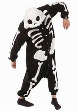 One Piece Skeleton Cosplay Costume - Unisex Pajamas SIZE: YOUTH 4.10' - 5.4'