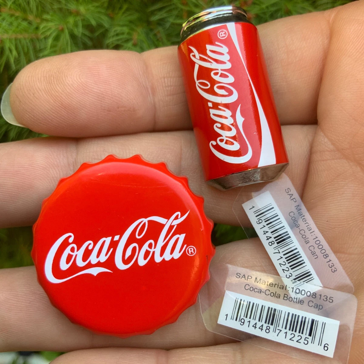 2 piece Genuine Crocs Jibbitz Very Desirable Metal Coca Cola