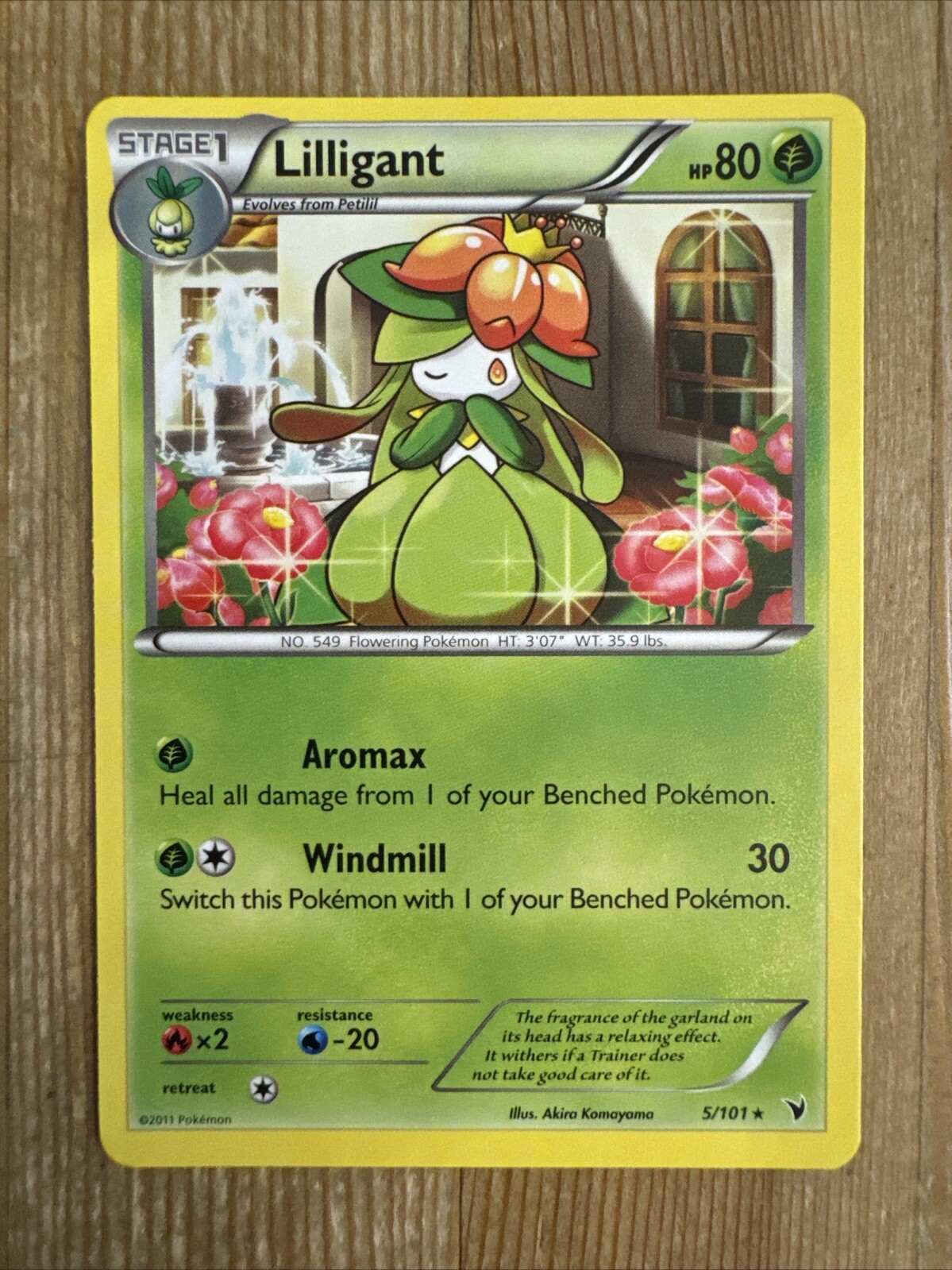 Pokemon Lilligant - 5/101 - Rare BW Noble Victories NM