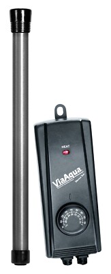 2 PCS ViaAqua Titanium Aquarium Heater with Remote Controller for Fish Tank 50 W