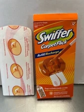(NEW) Swiffer Carpet Flick Refill Pack of 12 Cleaning Cartridges  Discontinued