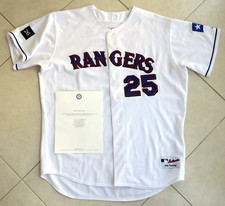 2005 Phil Nevin Texas Rangers Authentic Home Jersey. COA. Player Worn Jersey MLB