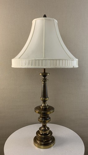 Vintage Retro Mid Century Neoclassical Brass Circa 1970s Stiffel Pawn Lamp