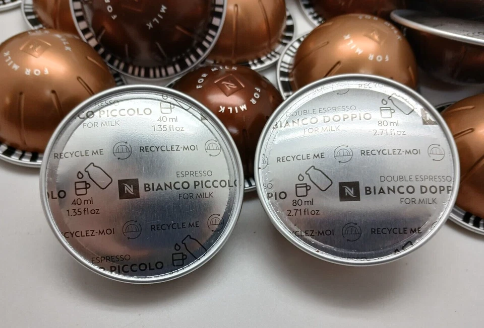 Cápsulas Nespresso Bianco Doppio y Bianco Piccolo, 25 cada una, VertuoLine, 50 cápsulas Foto 3 de 4