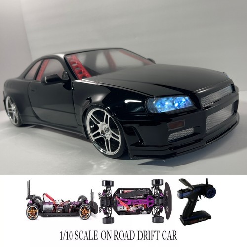 SCALA 1/10 Auto Drift RC RTR Nissan Skyline GTR 4WD Blu – Redcat Racing Personalizzata